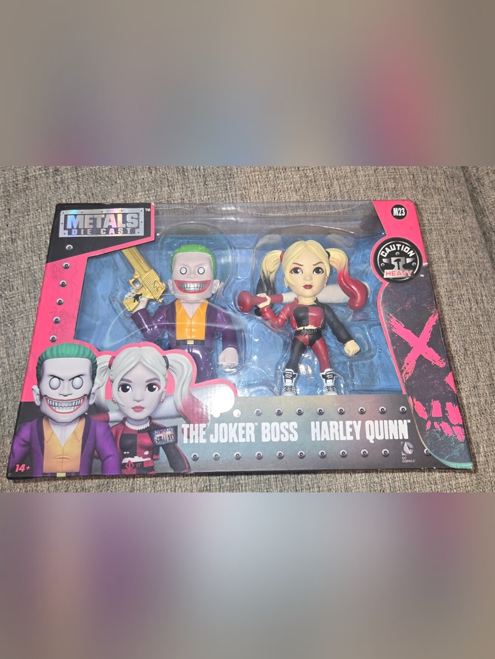 The Joker Boss & Harley Quinn Kids Toy Figures - Pink/Black